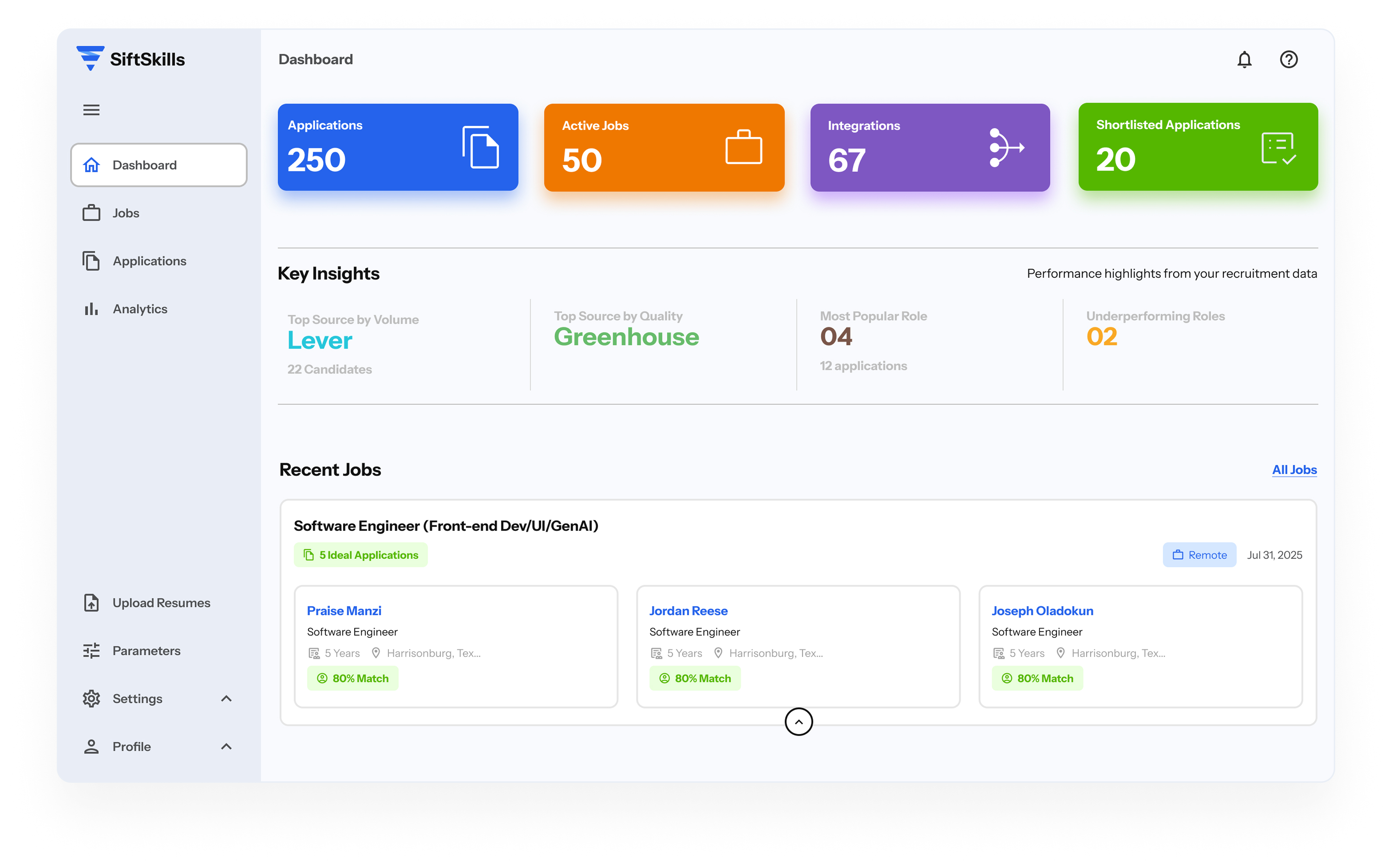 Sift Skills showcase